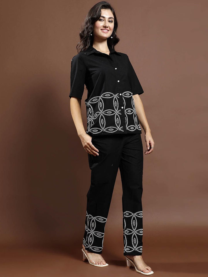 Athena Schiffli Reka Bentuk Self & Cotton Cotton Pure