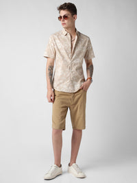 VASTRADO Men Classic Slim Fit Floral Opaque Printed Casual Shirt