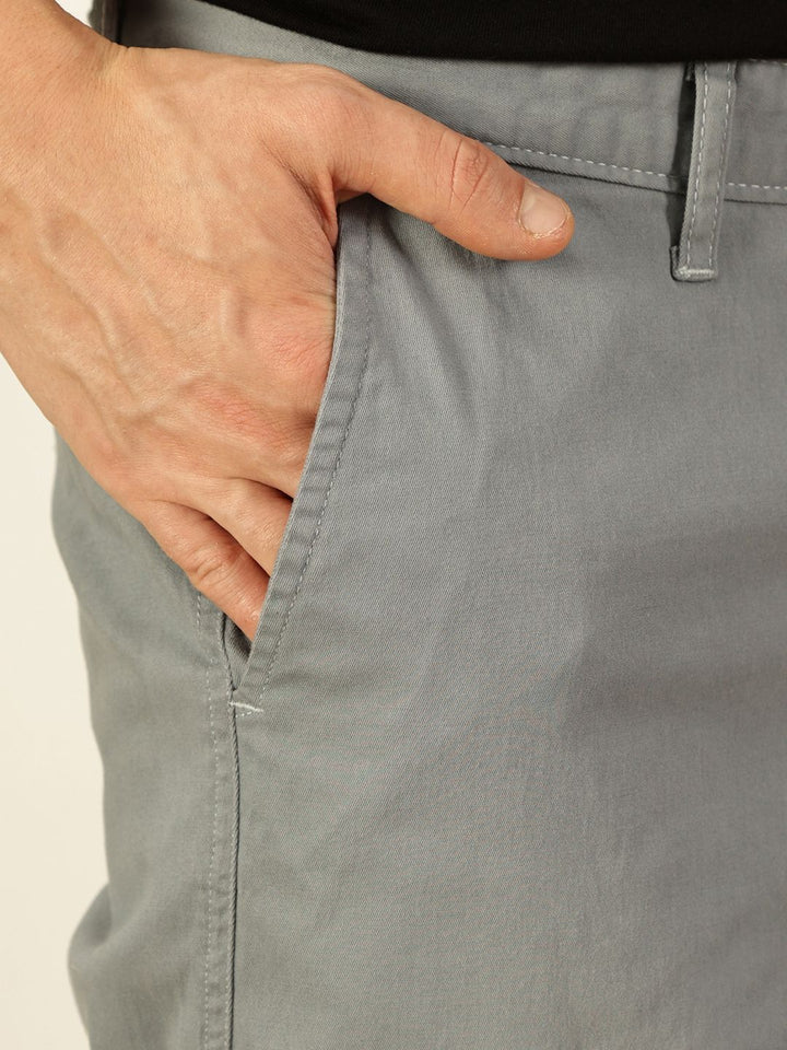 Thomas Scott Men Mid-Rise Smart Slim Fit Wrinkle Free Trousers