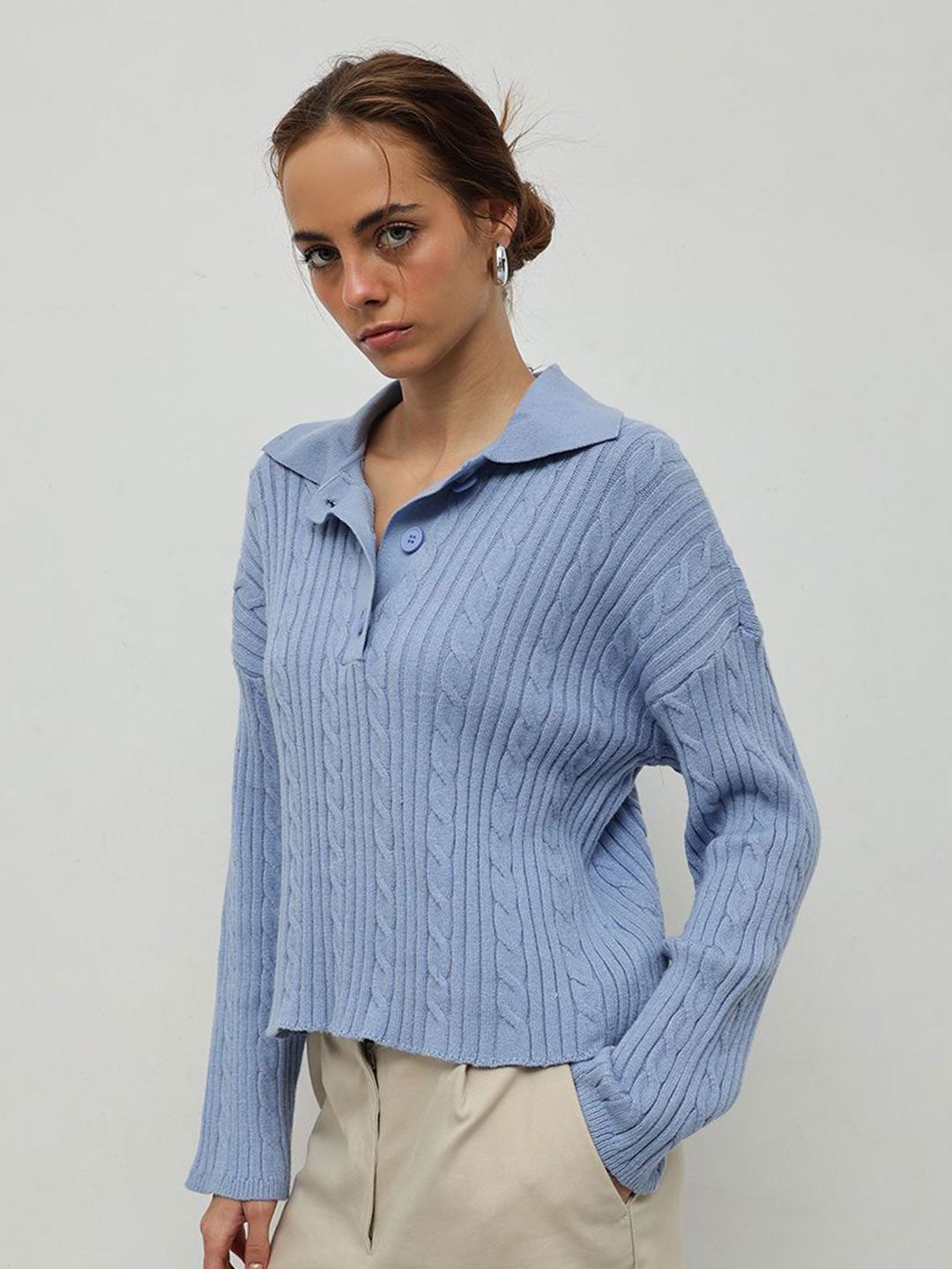 STREET 9 Women Cable Knit Pullover