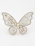 PANASH Women Embellished Stone Studded Butterfly Shpaed Claw Clip