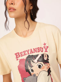 DressBerry Easy Breezy Cartoon Craze Printed Tee