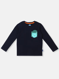 Nauti Nati Boys Bio Finish Graphic Printed Round Neck Cotton T-shirts