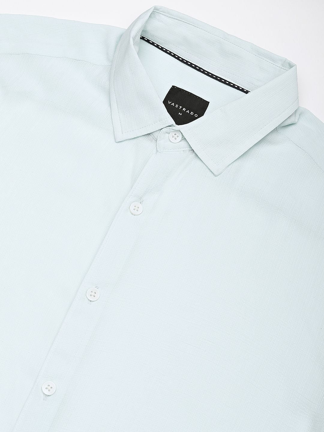 Vastrado Men Classic Spread Collar Pepejal Slim Shirt Shirt Shirt