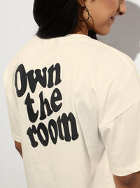 DressBerry Blank Canvas Breezy Basic Boxy Crop T-shirt