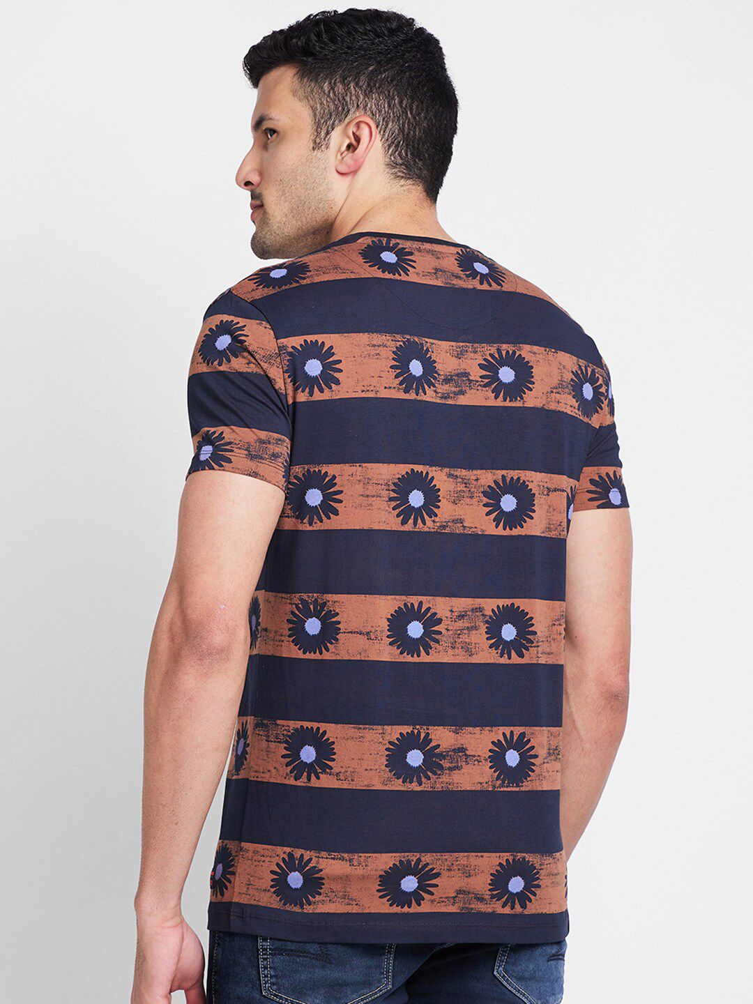 Being Human Striped Round Neck T-shirt