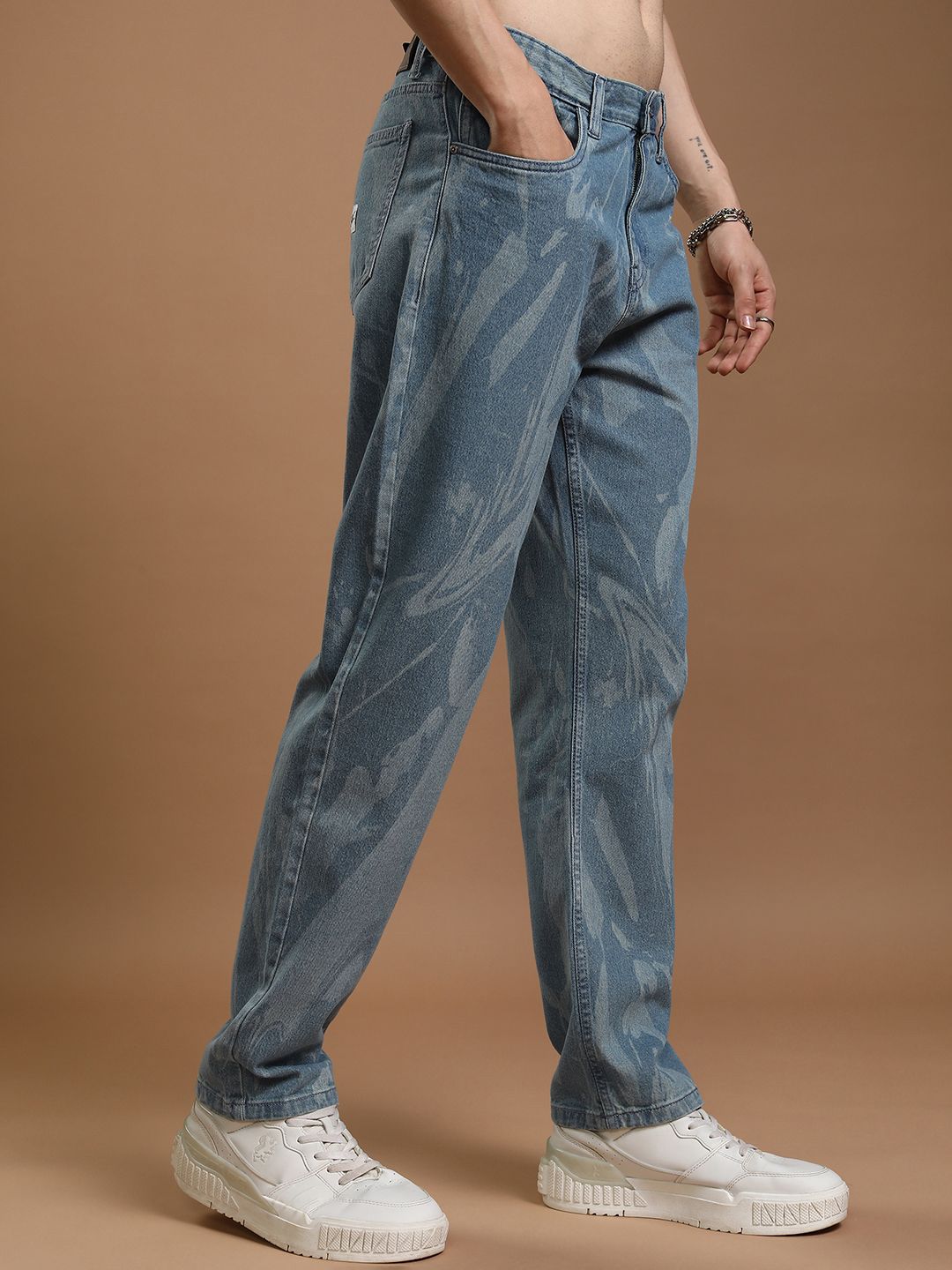 HIGHLANDER Men Relaxed Fit Printed Jeans