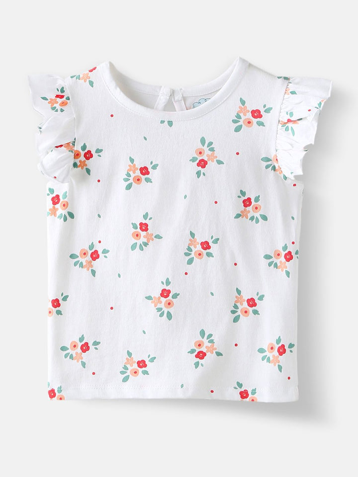 Nauti Nati Girls Pack of 2 Single Jersey Cotton Printed Tops