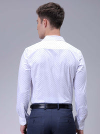 The Indian Garage Co. X Luxe Men Slim Fit Micro Ditsy Printed Cotton Formal Shirt