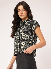 DressBerry Moonlight Muses Abstract Print Shirt