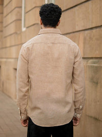 Powerlook Men Slim Fit Solid Spread Collar Casual Shirt