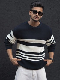 Powerlook Men Striped T-shirt