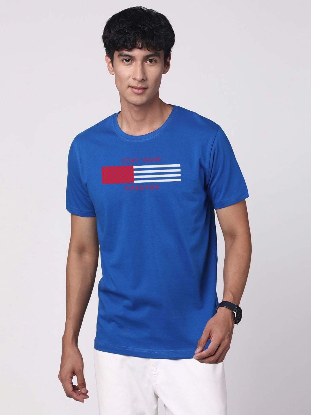 ADRO Men Graphic Printed Cotton T-shirt