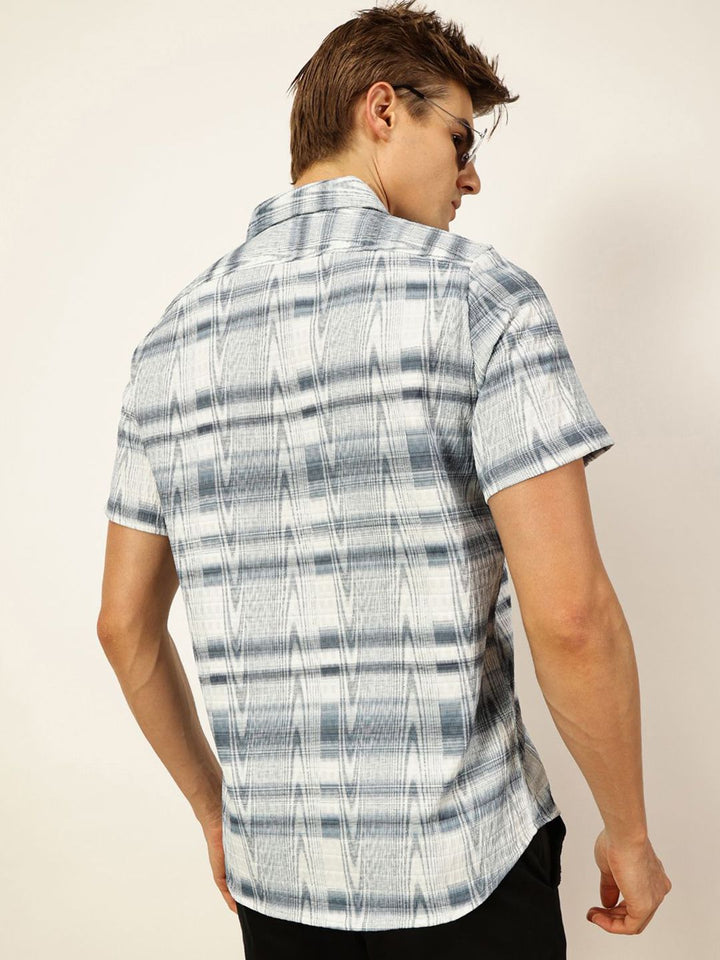 Thomas Scott Men Premium Slim Fit Opaque Printed Casual Shirt