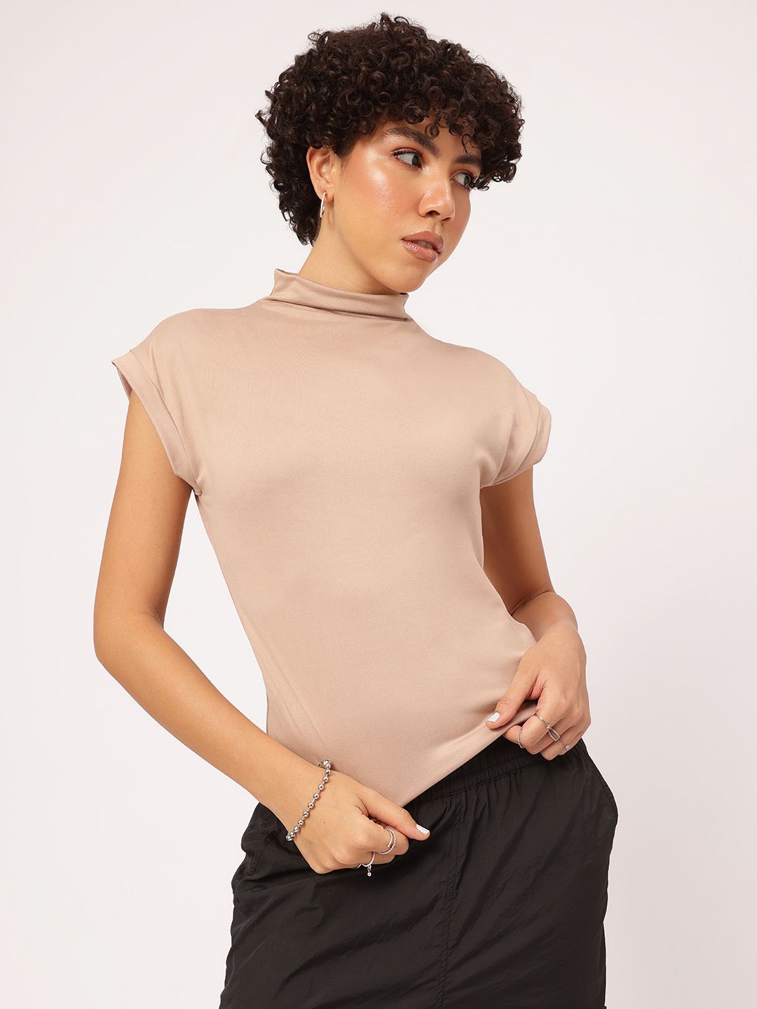 DressBerry Sleeve-O-Dramatic High Neck Top