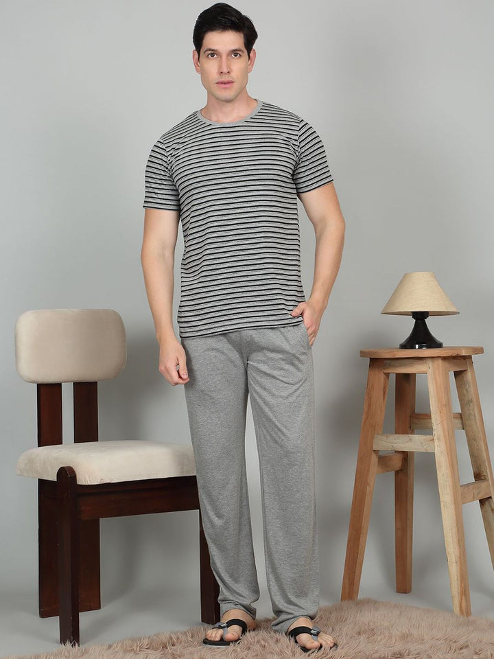 Sweet Dreams Men Striped Night suit