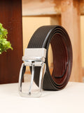 Teakwood Men Leathers Textured Tang Formal Belt
