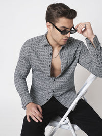 VASTRADO Men Classic Slim Fit Opaque Casual Shirt