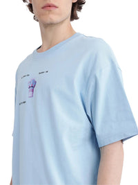 RARE RABBIT Men Graphic Printed Round Neck Cotton Oversized T-shirt