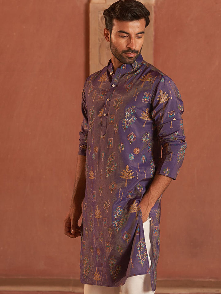 Jompers Men Floral Printed Floral Kurta