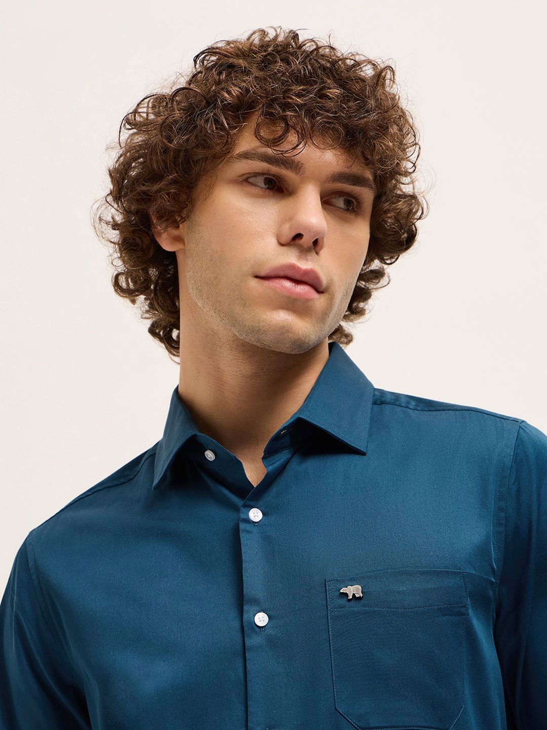THE BEAR HOUSE Men Tailored Fit Opaque Formal Shirt