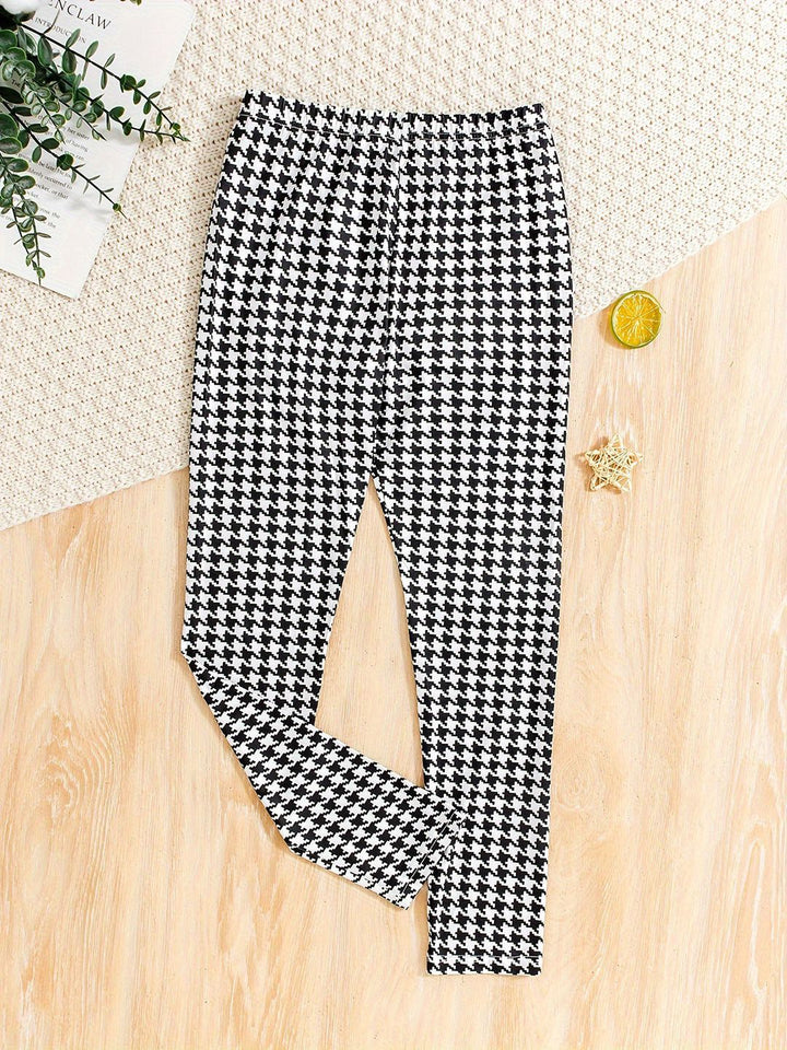 YK Girls Polka Dot Smart Slim Fit Chinos Trousers