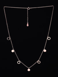 PANASH 925 Sterling Silver Rose Gold-Plated Classic Necklace