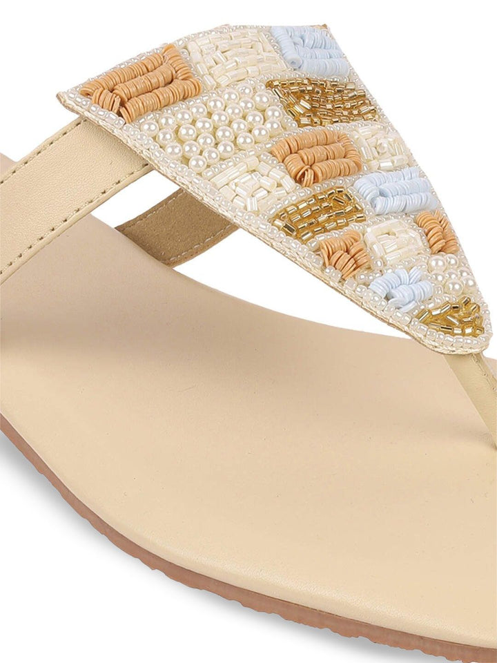 Metro Women Embellished Open Toe Flats with Bows