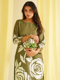 KALINI Women Floral Printed Kurta with Trousers