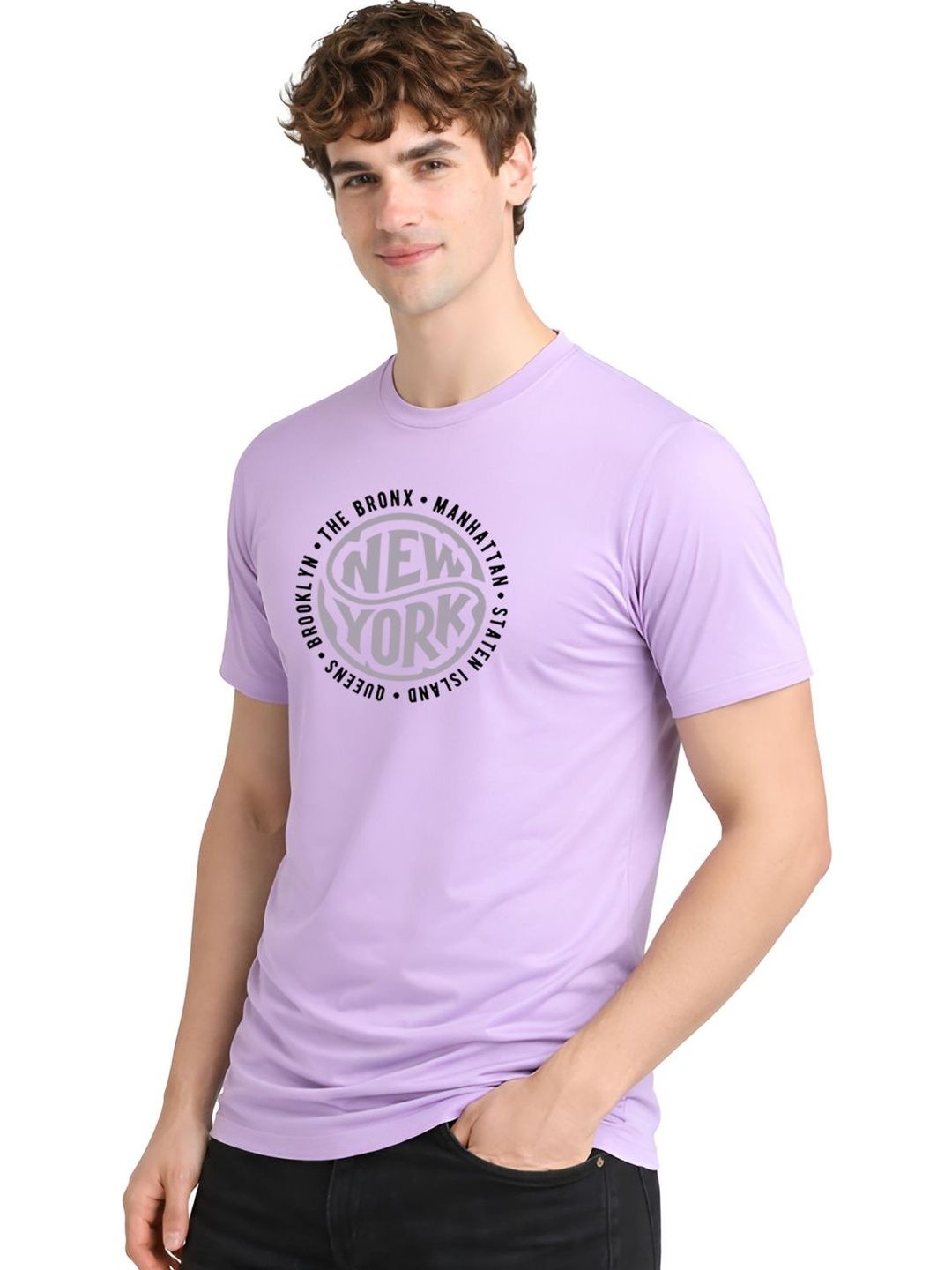 ADRO Men Typography Printed T-shirt