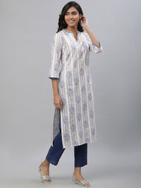AURELIA Women Printed Thread Work Anarkali Kurta