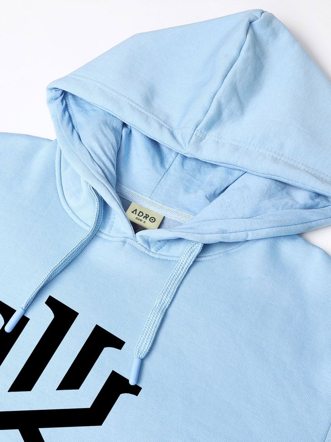ADRO Men Graphic Printed Hood Cotton Pullover Sweatshirt