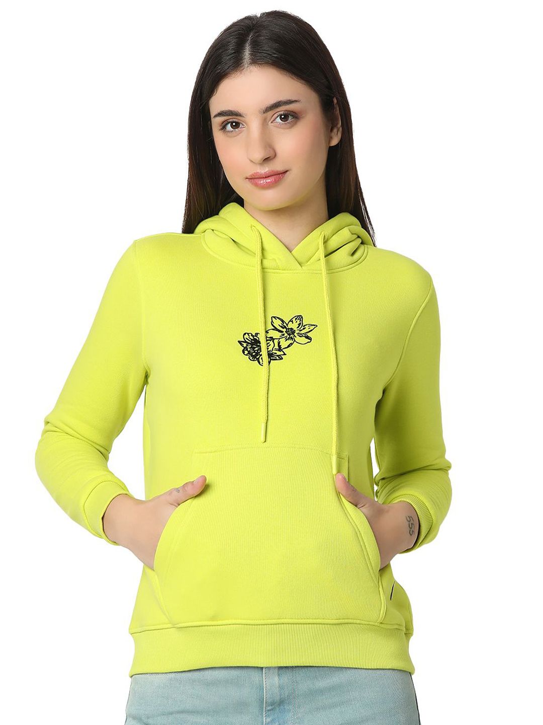 SPYKAR Women Hooded Sweatshirt