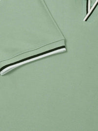 Thomas Scott Men Solid Polo Collar Cotton T-shirt