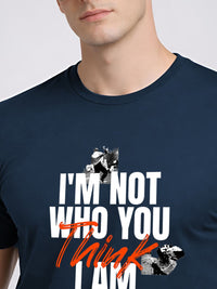 ADRO Men Typography Printed T-shirt