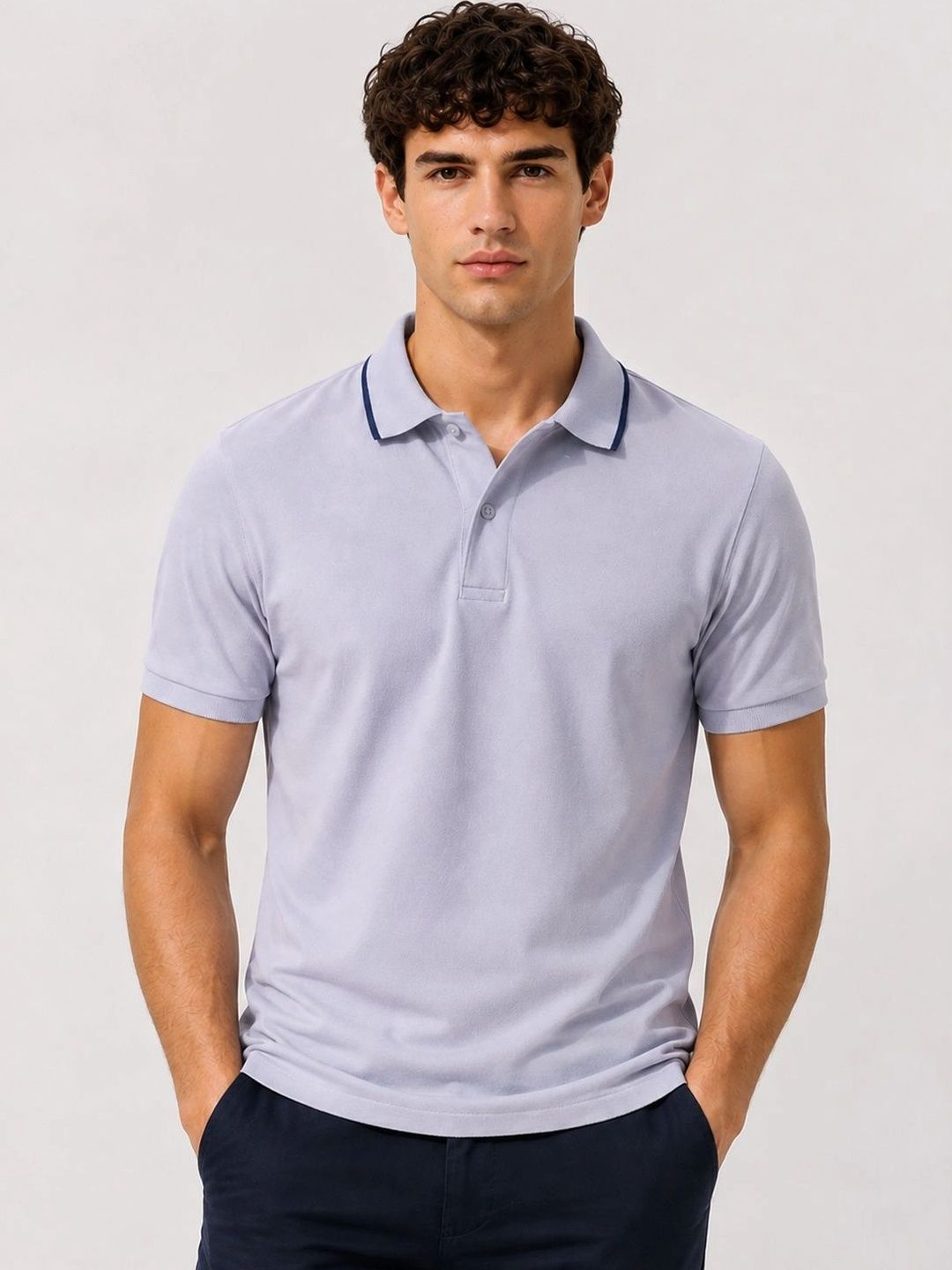Baju-T Kolar Polo ADRO Lelaki