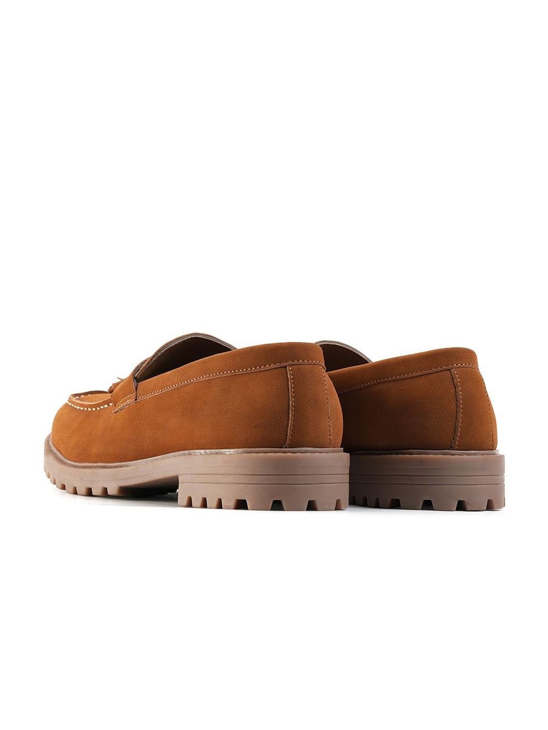 MONKSTORY Cosmopolitan Rugged Tassel Loafers - Tan