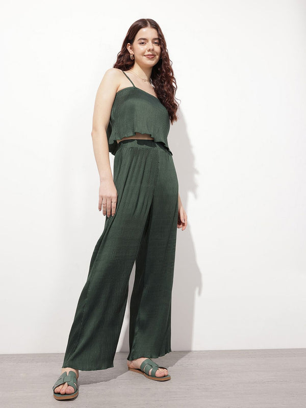 DressBerry Evening Of Elegance Accordion Pleated Trousers