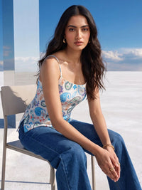 Mamicha Print Ethnic Top