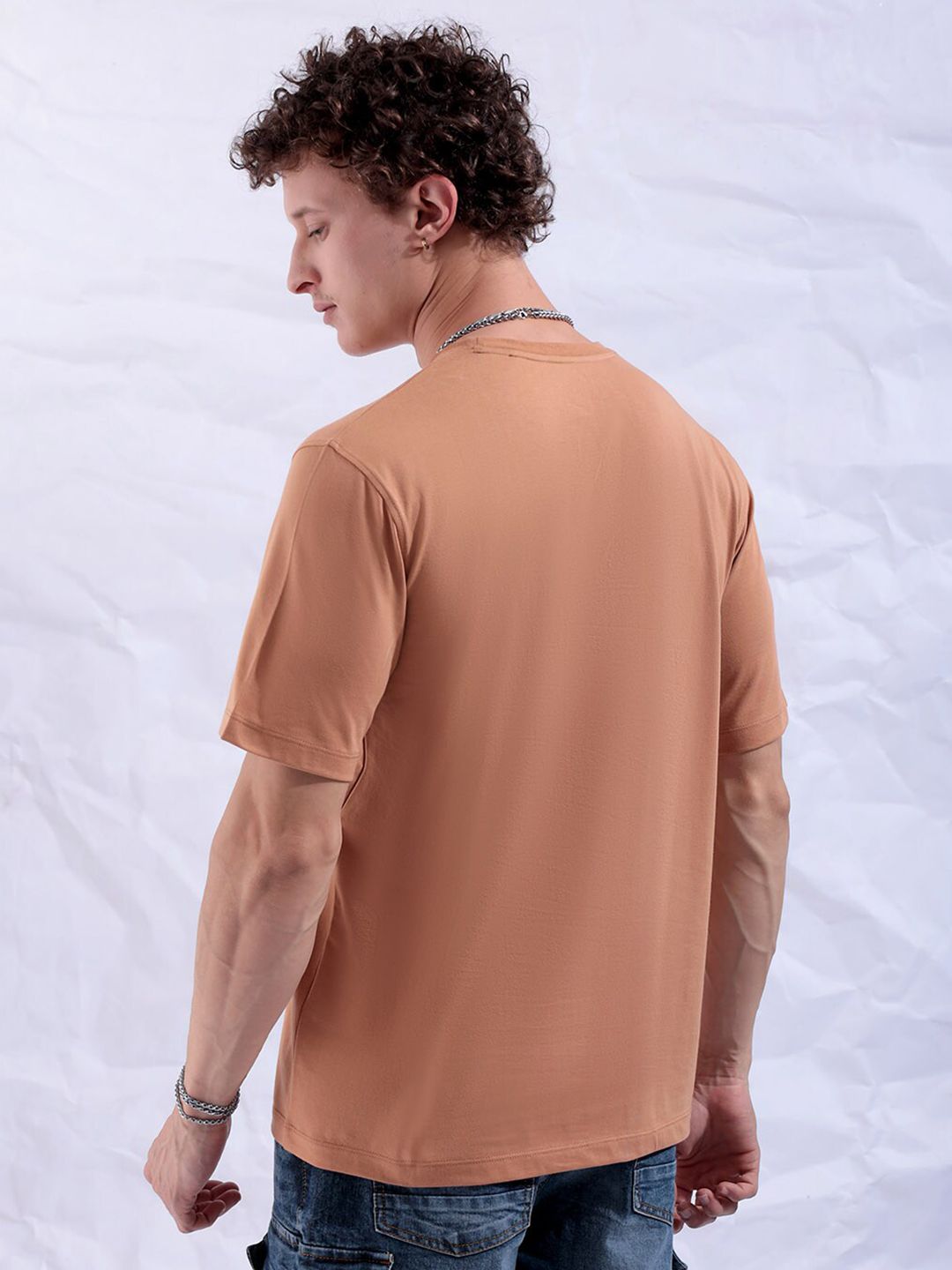 The Indian Garage Co Round Neck Cotton T-shirt