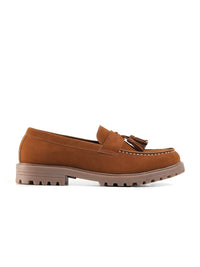 MONKSTORY Cosmopolitan Rugged Tassel Loafers - Tan