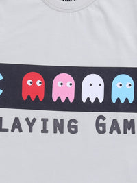 Happy Faces Boys Printed Pure Cotton T-shirt