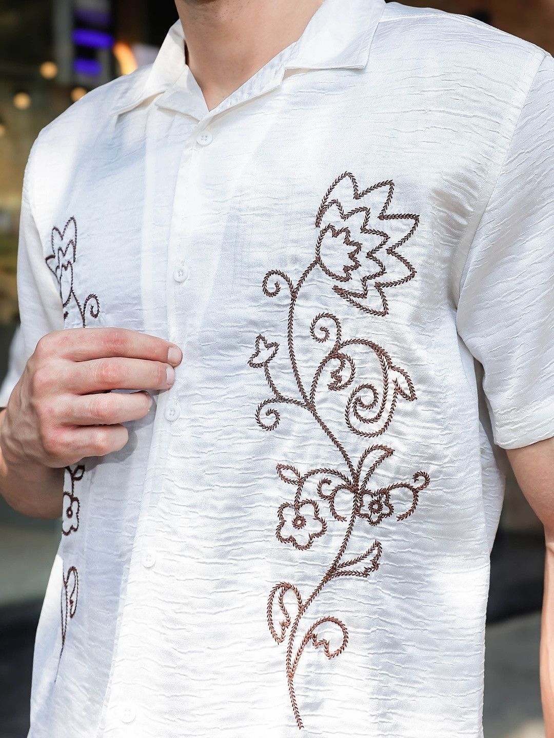 Eszett Men Floral Printed Casual Shirt