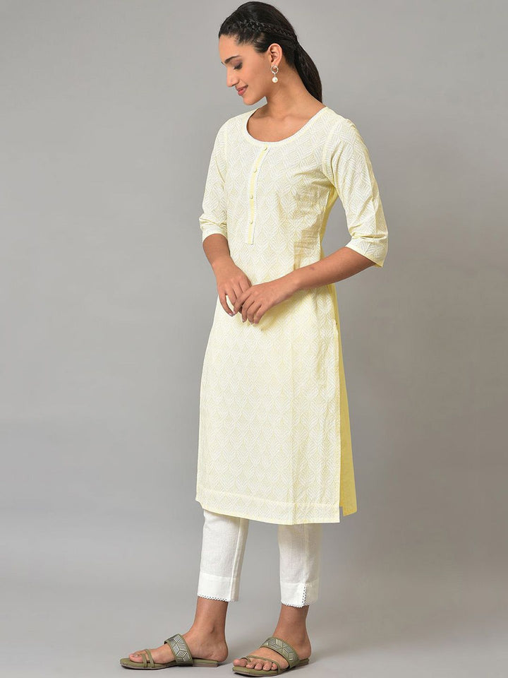 AURELIA Women Cotton Floral Printed Kurta