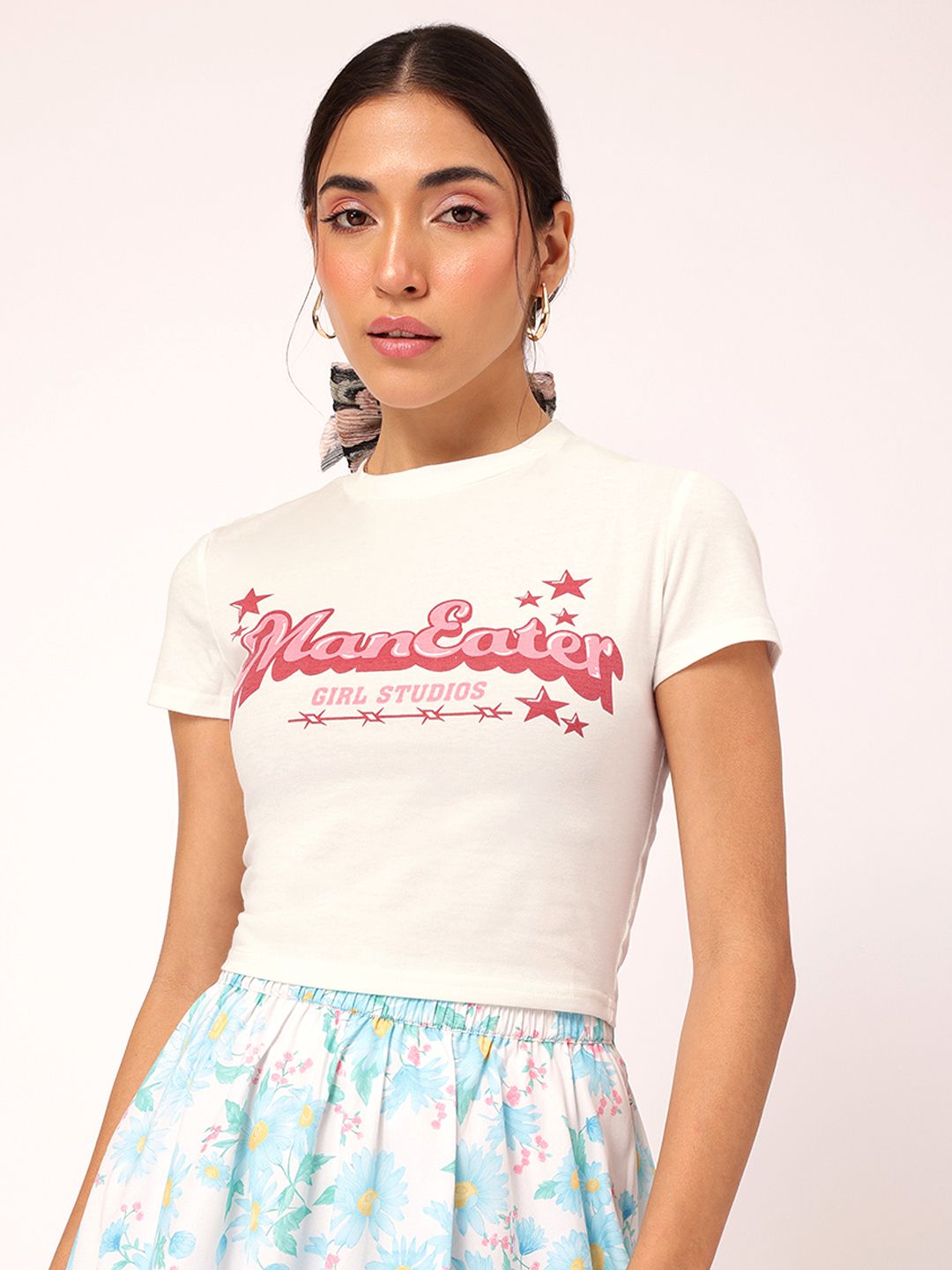 DressBerry Girly glam Typography T-shirt