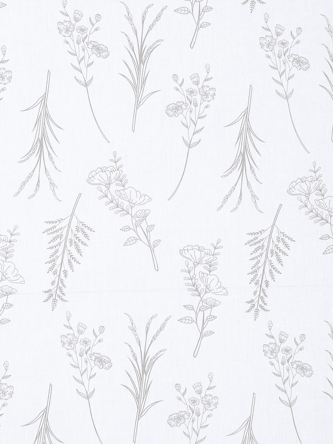 Myntra Elegant Homes White Floral 400 TC Cadar dengan 2 Sarung Bantal