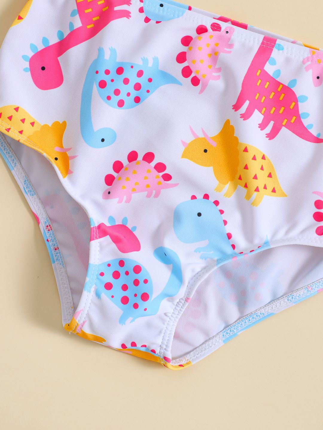 YK Infant Girls Printed Top & Briefs Swim Set