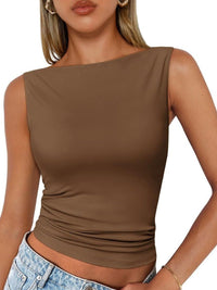 DressBerry Women Solid Crop Top