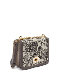 Lino Perros Floral Printed Structured Shoulder Bag
