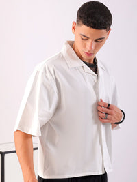 The Indian Garage Co Men Spread Collar Graphic Printed Cotton Boxy Casual Shirt